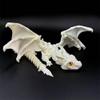 3D Printed Wyvern Dragon with Wings Multi-Jointed Movable Simulation Model Gift Desktop Ornaments Toys (White) view 1