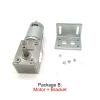 DC 12 Volt Reducer electronic starter 12V Worm Gearbox Engine Self-Locking JGY-395 package B 24v 39rpm view 2