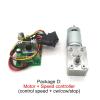 DC 12 Volt Reducer electronic starter 12V Worm Gearbox Engine Self-Locking JGY-395 package B 24v 39rpm view 3