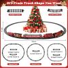 Christmas Train Set for around under The Tree, Electric Christmas Tree Train with Remote Sound Smoke Light, Steam Locomotive Xmas Christmas Train Toy Gift for Kids Boy Girl, Glowing Passenger Carriage view 4