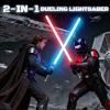 MAMXUAN Lightsabers, Dueling Light Saber with 24 Colors 3 Modes, 2 in 1 Double Lightsaber with Connector, Real FX Light Sword Toy for Teens and Adults, Halloween Xmas Cosplay Birthday Gift, 40in, 2PCS view 2