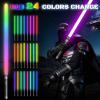 MAMXUAN Lightsabers, Dueling Light Saber with 24 Colors 3 Modes, 2 in 1 Double Lightsaber with Connector, Real FX Light Sword Toy for Teens and Adults, Halloween Xmas Cosplay Birthday Gift, 40in, 2PCS view 3