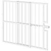 10-Second Quick Install Pressure Mounted Dog Gate for Pets and Kids,Adjustable 29'' to 43'' Wide Metal Pet Gate for Doorways Stairs,No Drilling,Expandable,24'' Tall Indoor Portable Safety Baby Gate view 1