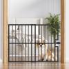 10-Second Quick Install Pressure Mounted Dog Gate for Pets and Kids,Adjustable 29'' to 43'' Wide Metal Pet Gate for Doorways Stairs,No Drilling,Expandable,30'' Tall Indoor Portable Safety Baby Gate view 1