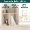 10-Second Quick Install Pressure Mounted Dog Gate for Pets and Kids,Adjustable 29'' to 43'' Wide Metal Pet Gate for Doorways Stairs,No Drilling,Expandable,36'' Tall Indoor Portable Safety Baby Gate view 4