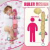 Baby Sensory Toy 0-6 Month Musical Pink Crocodile Plush Toy for Infant 0-3-6 Months Rattles with rustling Sounds and Tummy time Sensory Toys Baby Shower Birthday Gifts view 4