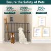 10-Second Quick Install Pressure Mounted Dog Gate for Pets and Kids,Adjustable 29'' to 43'' Wide Metal Pet Gate for Doorways Stairs,No Drilling,Expandable,30'' Tall Indoor Portable Safety Baby Gate view 4