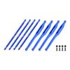 Aluminum 7075-T6 Alloy Upper & Lower Link Bar Set for LOSI 1/8 LMT 2.0 Grave Digger 4X4 Solid Axle Brushless Monster Truck-LOS04028 Upgrades - Blue view 1
