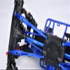Aluminum 7075-T6 Alloy Upper & Lower Link Bar Set for LOSI 1/8 LMT 2.0 Grave Digger 4X4 Solid Axle Brushless Monster Truck-LOS04028 Upgrades - Blue view 3