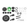 20CrMnTi Steel Main Gear 47T 1.0 + Aluminum 7075 Alloy Center Complete Differential for Arrma 1:8 KRATON 6S / Outcast/Talion/Notorious / 1:7 Mojave 6S / FIRETEAM/Big Rock - Green view 2