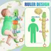 Baby Sensory Green Dinosaur Plush Musical Rattle Toy with Rustling Sounds for Infant 0-6 Months, Tummy Time Sensory Toys for 3-12 Month Old Newborn view 4