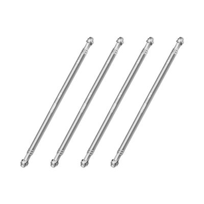 Aluminum 7075-T6 Alloy Upper Link Bar Set for LOSI 1/8 LMT 2.0 Grave Digger 4X4 Solid Axle Brushless Monster Truck-LOS04028 Upgrades - Silver