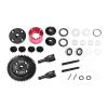 20CrMnTi Steel Main Gear 50T 1.0 + Aluminum 7075 Alloy Center Complete Differential for Arrma 1:8 KRATON 6S / Outcast/Talion/Notorious / 1:7 Mojave 6S / FIRETEAM/Big Rock - Red view 2