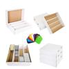 2 Set Sports Card Storage Boxes 3150 Count Bulk Card Trading Cards Collection Box Cardboard Card Storage Box for Card Game Baseball Card Sorting Tray Cases Cards with 10 Dividers Collector view 1