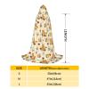 Lbdrdy Cute Honey Bee And Sunflower Hooded Cape Witch Cloak Halloween Costume Blanket Cosplay Party Decor For Teenagers view 3