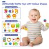 Baby Rattle Toys Set for Infants 012 Months, Sensory Teething Toys, BPA Free Newborn Learning Toys for Boys and Girls view 2