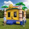 Inflatable Commercial Grade Bounce House: 13FT(L) Large Bouncy Castle for Adults and Teenagers - 750W Blower, Basketball Hoop, Premium PVC, Tropical Style - for Backyard Outdoor Indoor view 1