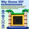 Inflatable Commercial Grade Bounce House: 13FT(L) Large Bouncy Castle for Adults and Teenagers - 750W Blower, Basketball Hoop, Premium PVC, Tropical Style - for Backyard Outdoor Indoor view 3