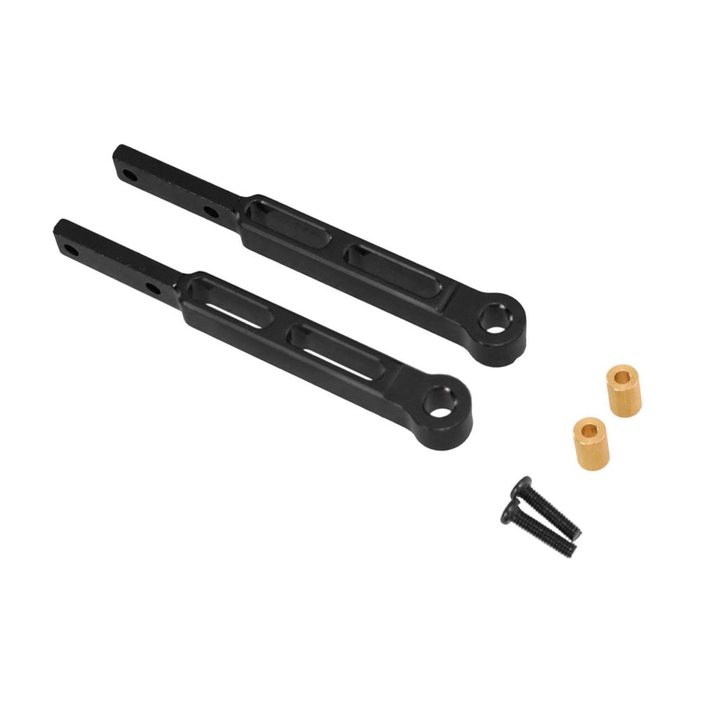 1:12 RC Rear Axle Metal Upgrade Kit Aluminum Alloy Fixing Parts Frame Chassis Components for MN82Pro MN82S MN82- Black