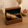 16 Wooden Box Marine Telescope Nautical Antique Solid Brass Pirate Spyglass | Pirate Monocular Telescope for Kids & Adults, Handheld Collapsible Brass Telescope view 2