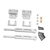 1/12 Frame Chassis Upgrade Kit Aluminum Alloy RC Rear Axle Metal Parts for MN82Pro MN82 MN82S RC Vehicle- Silver view 2