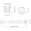1/12 Frame Chassis Upgrade Kit Aluminum Alloy RC Rear Axle Metal Parts for MN82Pro MN82 MN82S RC Vehicle- Silver view 3