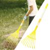 Leaf Rake for Kids Gardening Tools 76cm Portable Compact Detachable Easy to Use Practical Metal for Leaves for Boys Girls view 2