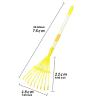 Leaf Rake for Kids Gardening Tools 76cm Portable Compact Detachable Easy to Use Practical Metal for Leaves for Boys Girls view 3