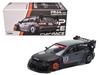 1:64 Diecast Model Car Compatible with Honda Civic EG6 Pandem Kanjozoku Matt Black and Gray with Graphics Limited Edition by Pop Race PR640163 view 1