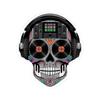 ColorFlow | Sugar Skull DJ Sticker Turntables Eyes Colorful Mixer Forehead Vinyl Music Skull Decal Waterproof Festival Art view 1
