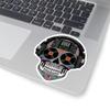 ColorFlow | Sugar Skull DJ Sticker Turntables Eyes Colorful Mixer Forehead Vinyl Music Skull Decal Waterproof Festival Art view 2