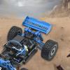 Aluminum Spoiler Tail Wing for M162 M163 16207 16208 16209 16210 14209 142101 1/16 RC Cars and Trucks (4.49x1.77x1.00 inch)- Blue view 2