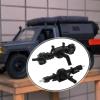 1/12 RC Car Axle Climbing Car Parts Upgrade Sturdy Climbing Vehicle Part Easy to Install DIY Accs Assembly for MN78 MN82- Front and Rear view 2