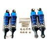 4Pcs RC Shock Absorbers with Screw Replacement Upgrade Metal Dampers for 1/12 1/16 Scale D90 MN78 MN82 C14- Dark Blue view 1
