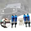 4Pcs RC Shock Absorbers with Screw Replacement Upgrade Metal Dampers for 1/12 1/16 Scale D90 MN78 MN82 C14- Dark Blue view 2