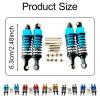 4Pcs RC Shock Absorbers with Screw Replacement Upgrade Metal Dampers for 1/12 1/16 Scale D90 MN78 MN82 C14- Dark Blue view 4