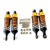 4Pcs RC Shock Absorbers with Screw Replacement Upgrade Metal Dampers for 1/12 1/16 Scale D90 MN78 MN82 C14- Gold view 1