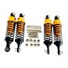 4Pcs RC Shock Absorbers with Screw Replacement Upgrade Metal Dampers for 1/12 1/16 Scale D90 MN78 MN82 C14- Gold view 4