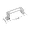 Aluminum Alloy Servo Mount Bracket Wear Resistant Fixed Frame for RC Airplane UAV Plane Model Aircraft for 995MG- Silver view 2