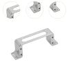 Aluminum Alloy Servo Mount Bracket Wear Resistant Fixed Frame for RC Airplane UAV Plane Model Aircraft for 995MG- Silver view 4