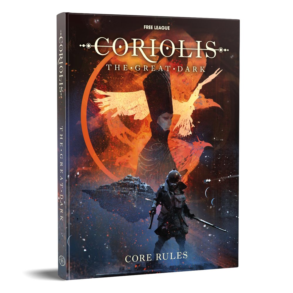 Free League Coriolis: The Great Dark Core Rulebook  Sci-Fi Roleplaying Game with Cosmic Exploration