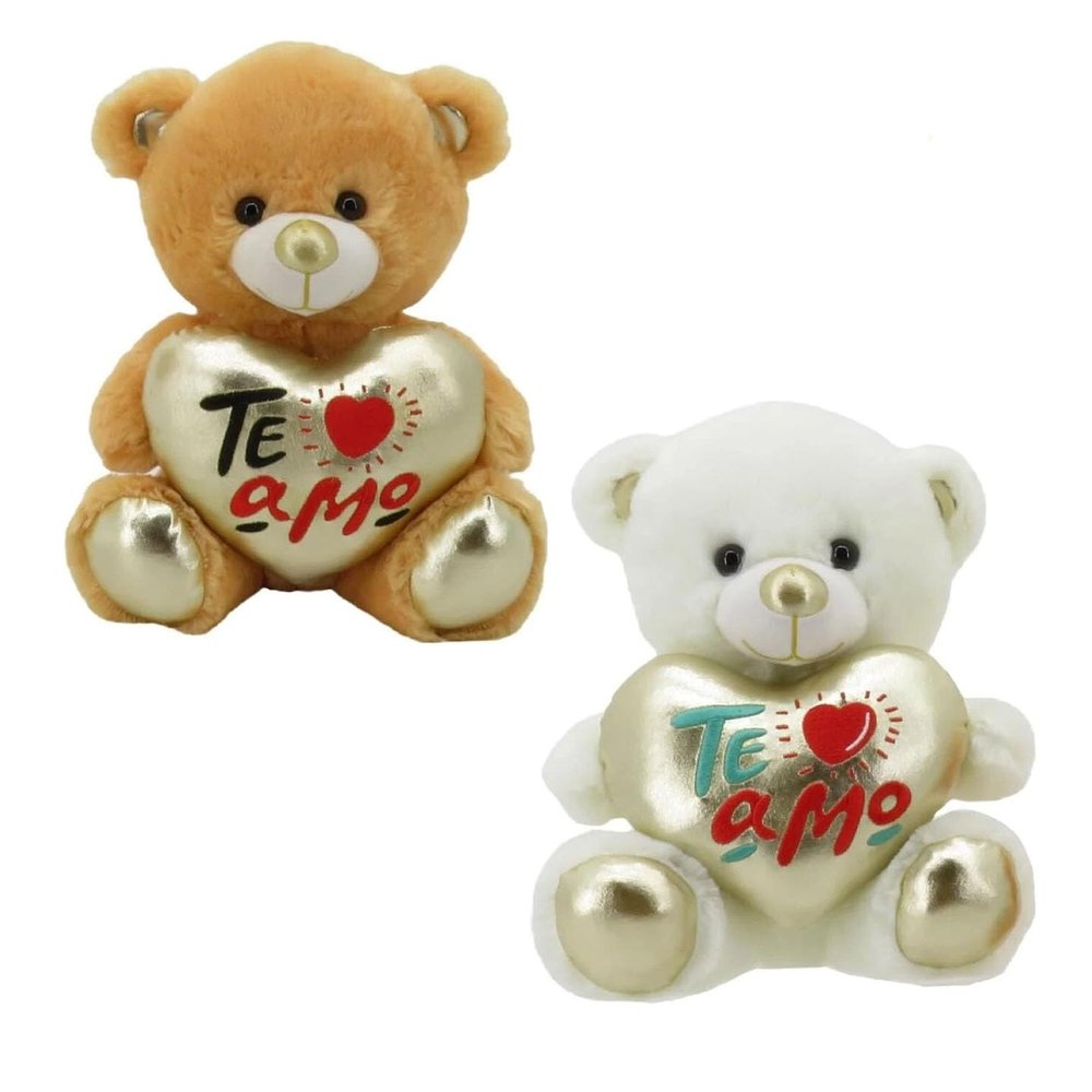12" Cuddly "Te Amo" Bear Pair