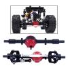1:16 Scale Front and Rear Axle Set Replacement RC Vehicles Metal Practical Modification Spare Part Front Rear Bridge for C14- Style C view 2