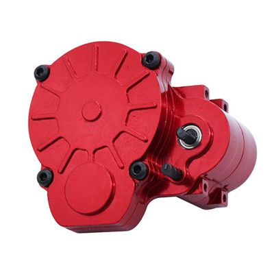 Aluminum Transmission Box for FCX24 1:24 Scale RC Crawler Car Model Vehicle Spare Parts- Red