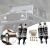 4Pcs RC Shock Absorbers with Screw Replacement Upgrade Metal Dampers for 1/12 1/16 Scale D90 MN78 MN82 C14- Titanium view 3