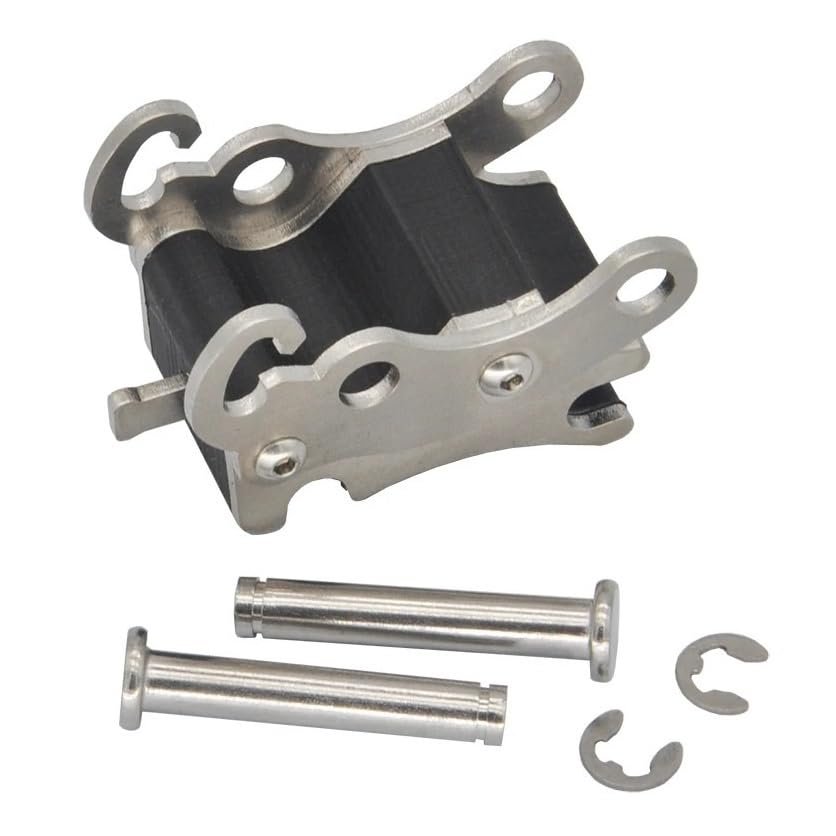 Metal Digging Bucket for Double E E010 / EC160 / E111 RC Hydraulic, Accessory with Teeth for Realistic Digging(Quick Coupler)
