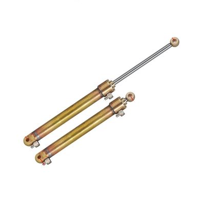 OD 12mm RC Mini Hydraulic Copper Oil Cylinder, 30-130mm Stroke, Brass Actuator for RC Loader, Dump Truck, and(110mm Stroke)