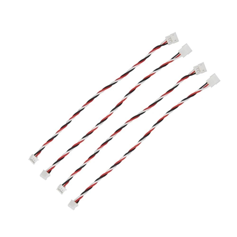 4PCS RC Servo Adapter Wire, 1.5mm Male/Female to Plg Converter, 100mm 3-Pin Cable for RC Drift Car Receiver(Type A)