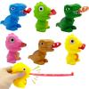 6 Pack Dinosaur Tongue Out Toys, Novelty Squeeze Toys for Kids Boys Girls, Birthday Gifts, Valentine's Day Gift, Easter Egg Fillers, Easter Basket Essentials Stuffers view 1