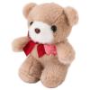 ABEARCAR 4.7 Inchs Teddy Bear Stuffed Animal with Heart,Bow Tie Embroidered Pink Heart Teddy Bear Plush Toy for Girlfriend, Boyfriend(Khaki) view 2